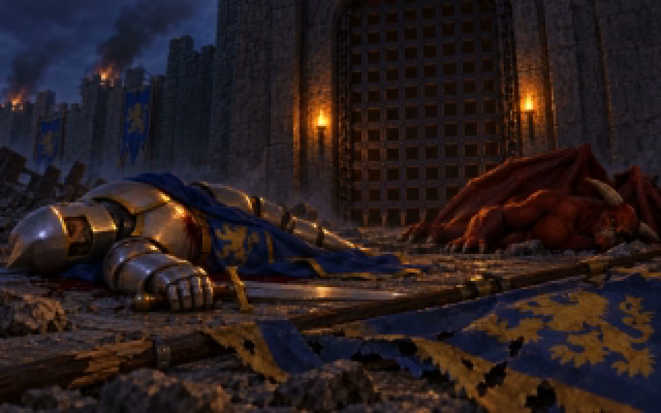 The Golden Keep: Forces of Darkness — cinematic frame